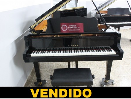 Piano cola Yamaha C3. 186cm. Nº serie 5.500.000. Negro. TRANSPORTE GRATUITO.