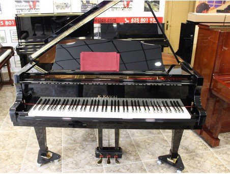 Piano cola Kawai RX3. 186cm. Nº serie 2.417.000. Negro. TRANSPORTE GRATUITO.