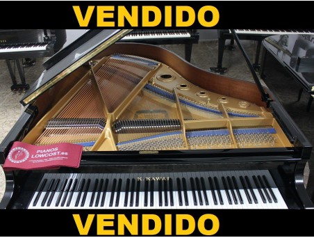 Piano cola KawaI KG3. 186cm. Nº serie 1.471.000. Negro. TRANSPORTE GRATUITO.