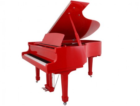 Piano cola Rojo Auditorium 160cm. Piano nuevo a estrenar. TRANSPORTE GRATUITO.