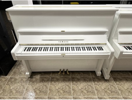 Piano Vertical Yamaha U2, U2E. Nº Serie 410.000-1.000.000. Blanco. 126cm. TRANSPORTE GRATUITO.