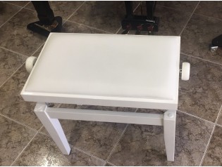 banqueta color blanco regulable pianos low cost.es